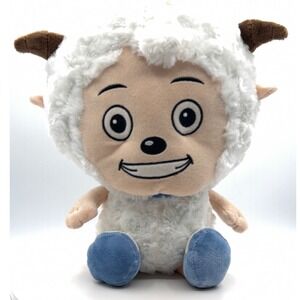 Cartoon Express Weslie Pleasant Goat 15" Plush White Stuffed Toy Made In China